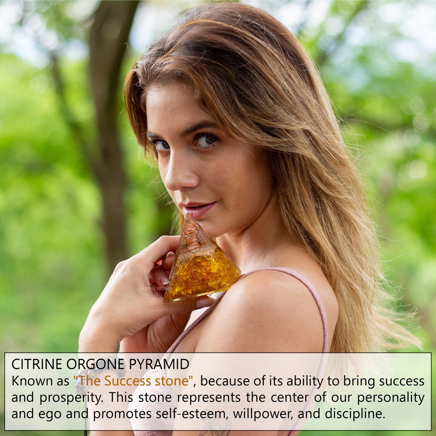 Selenite Orgonite Pyramid for Clarity, Emotional Healing, Spiritual Connection | Orgonite orgone pyramids with Copper Coil and Crystal Quartz for Chakra Protection (Selenite)
