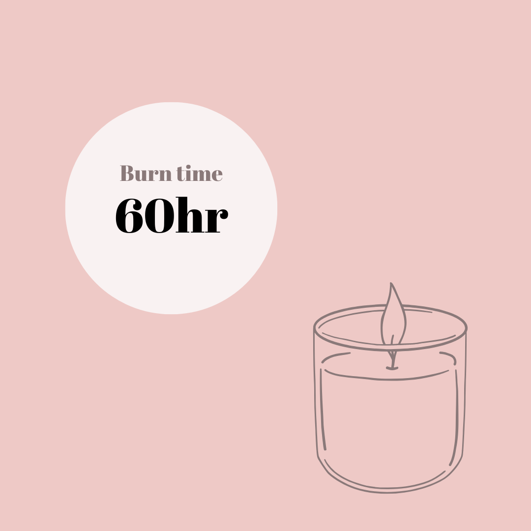 Amber Noir Sandalwood Soy Candle 60 hr burn time