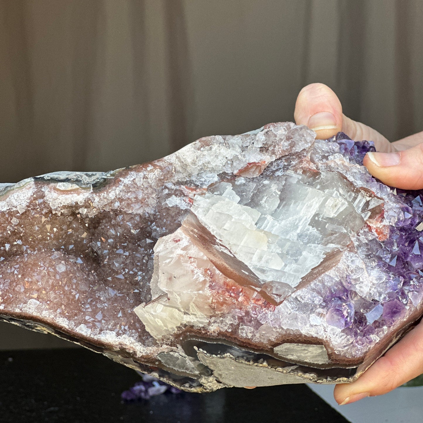 Amethyst centerpiece natural crystal stone