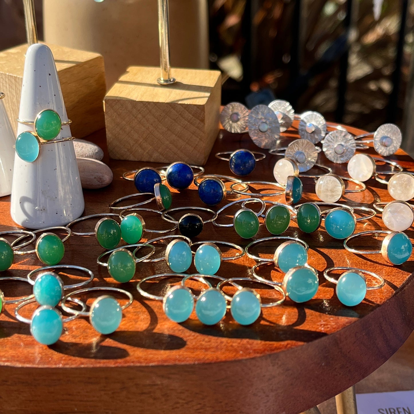 AQUA CHALCEDONY MAR RING