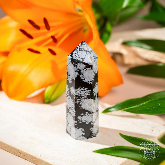 Spiritual Bodyguard - Snowflake Obsidian Point Conscious Items
