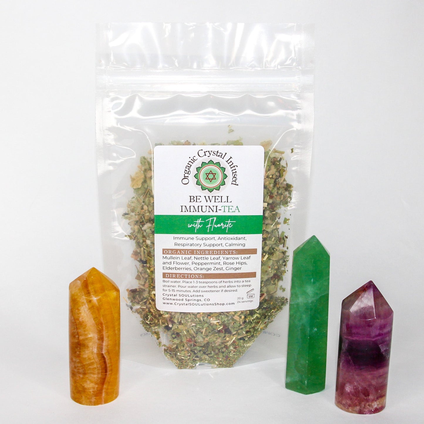Be Well Immuni-Tea - Organic Crystal Infused