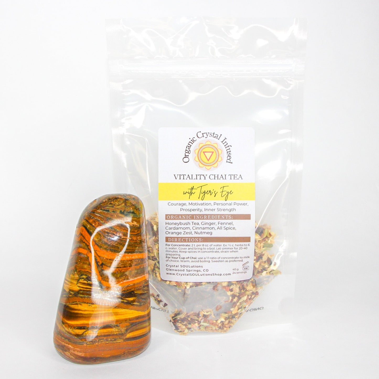 Vitality Chai Tea - Organic Crystal Infused