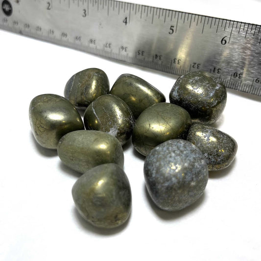 Pyrite Tumbled Stone