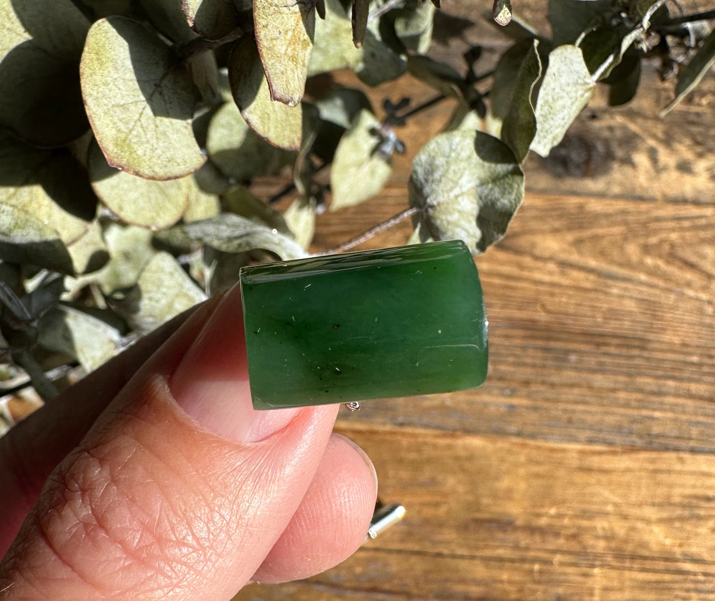 Jade Cufflinks in Silver