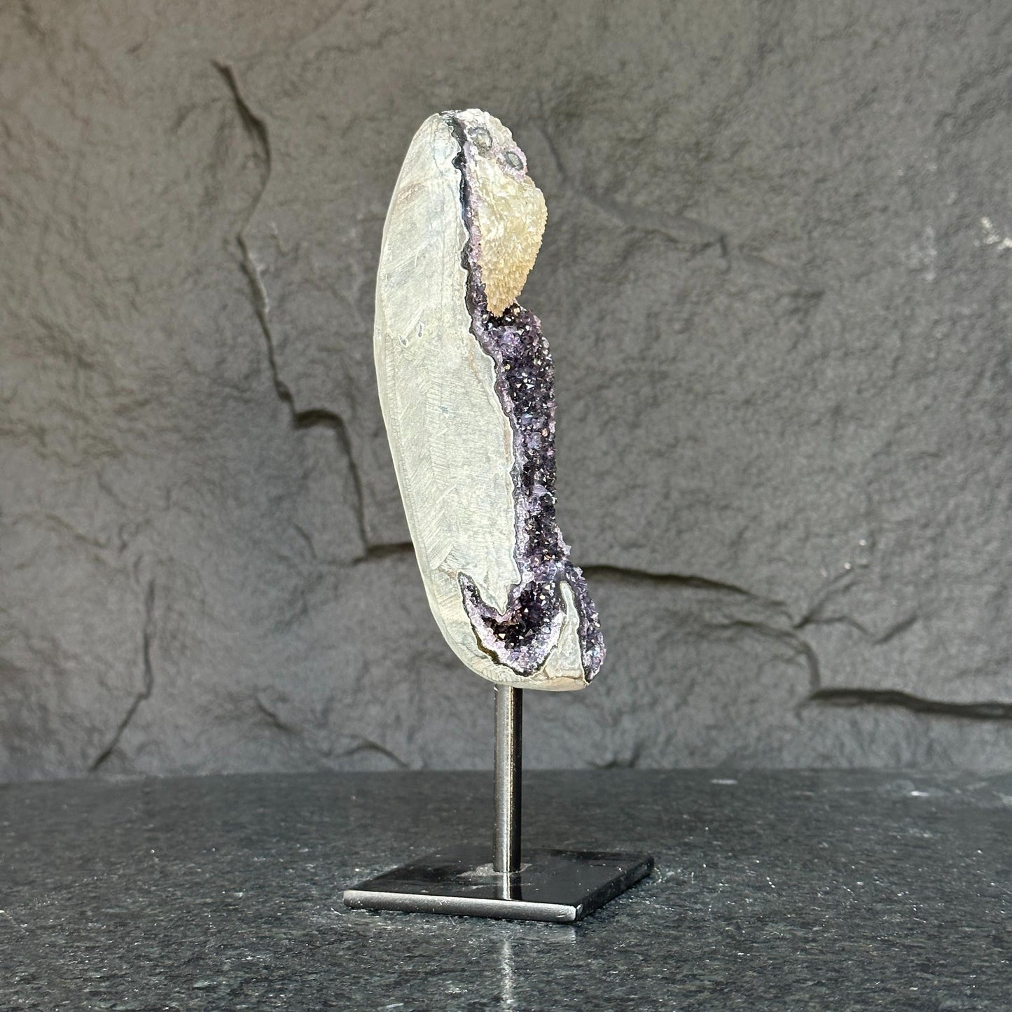 Natural amethyst geode galaxy crystal