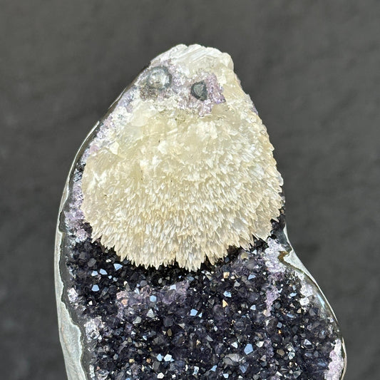 Natural amethyst geode galaxy crystal