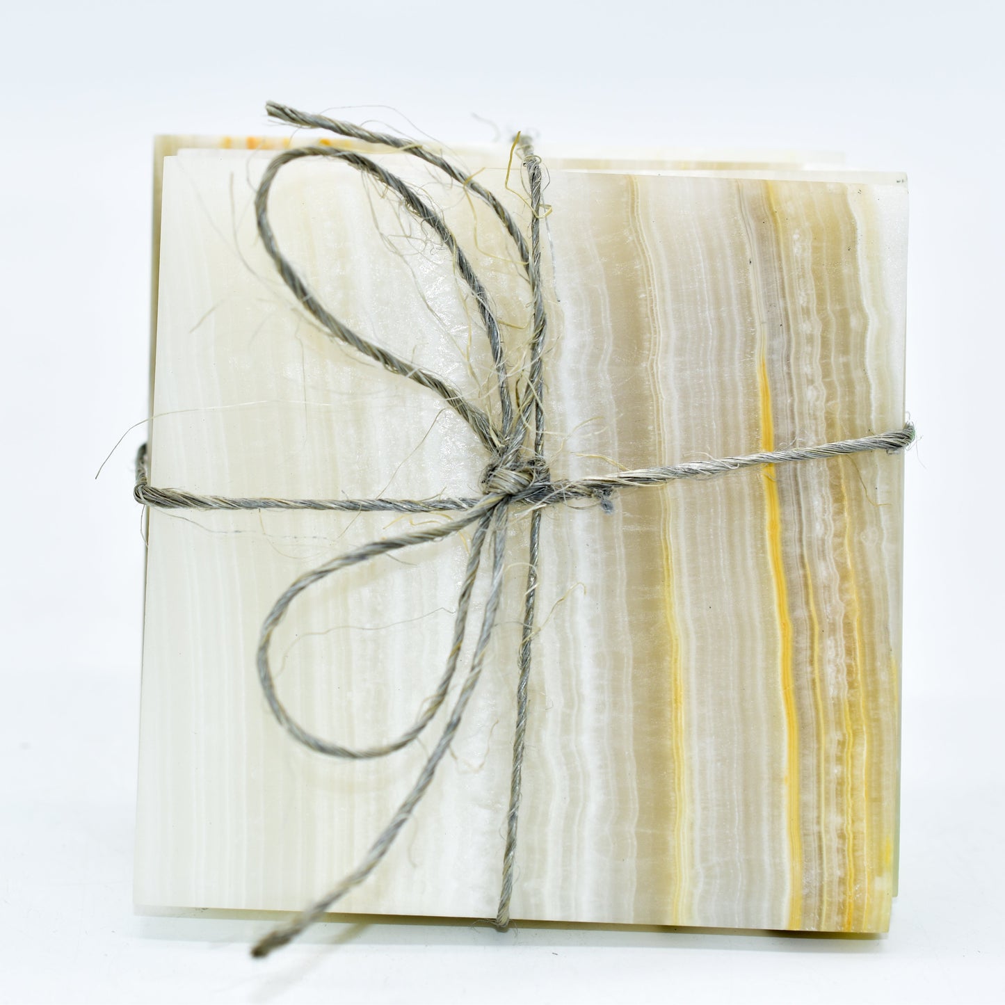 Onyx coasters on a white background