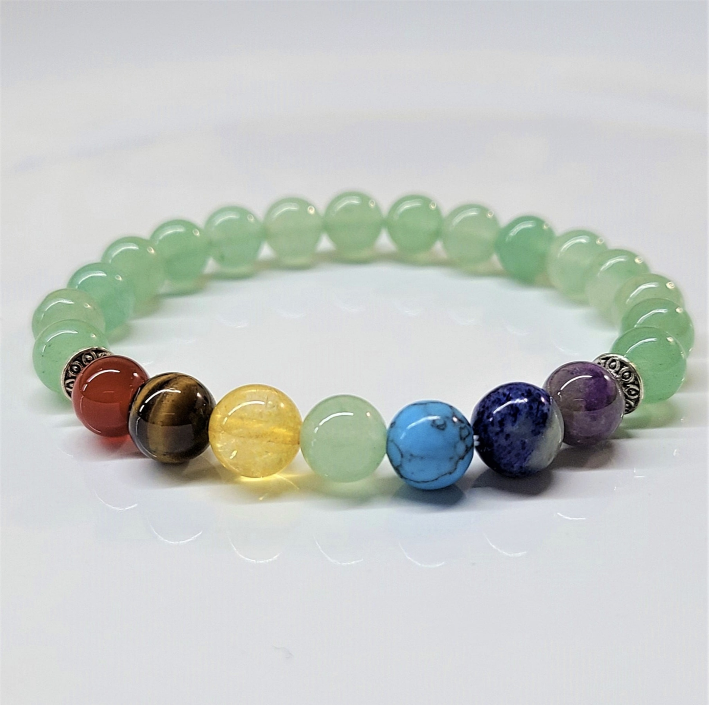 Aventurine Chakra Round Bead Bracelet 8mm - Lucky Leadership