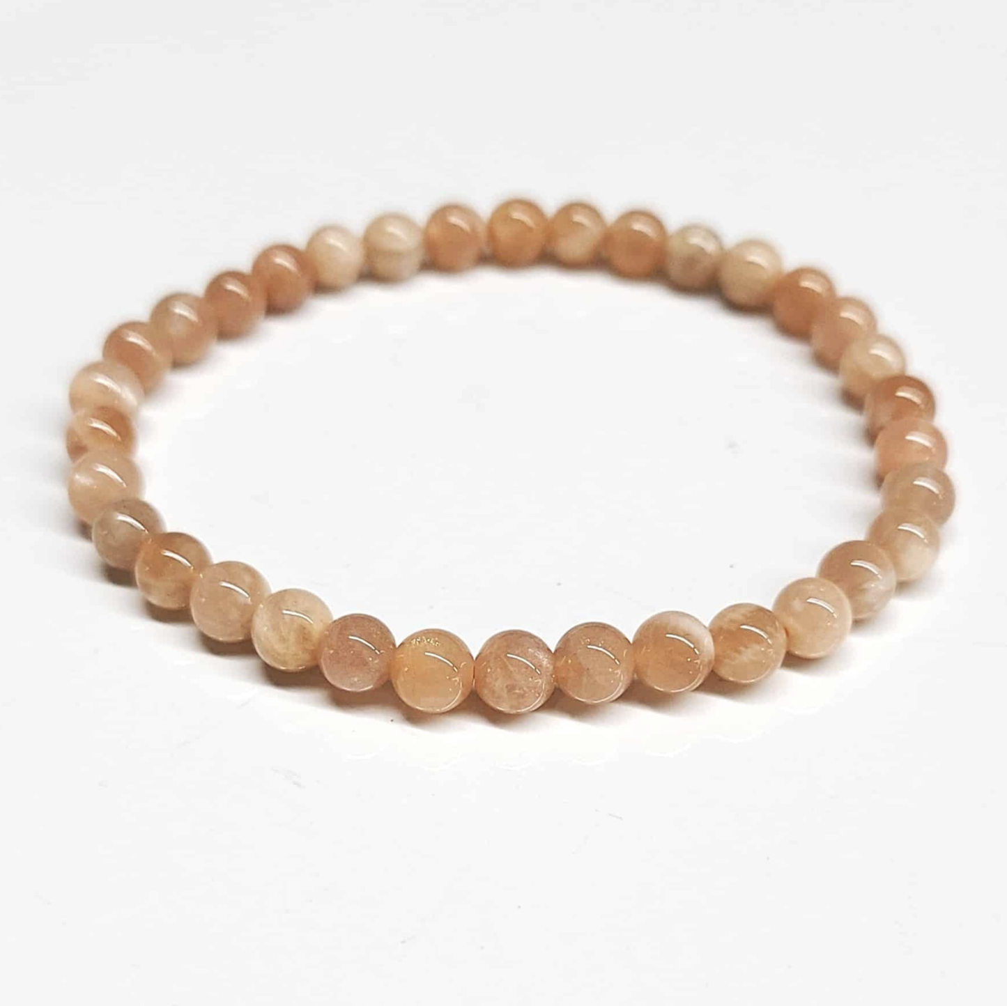 Sunstone Round Bead Bracelet - Optimistic Energy