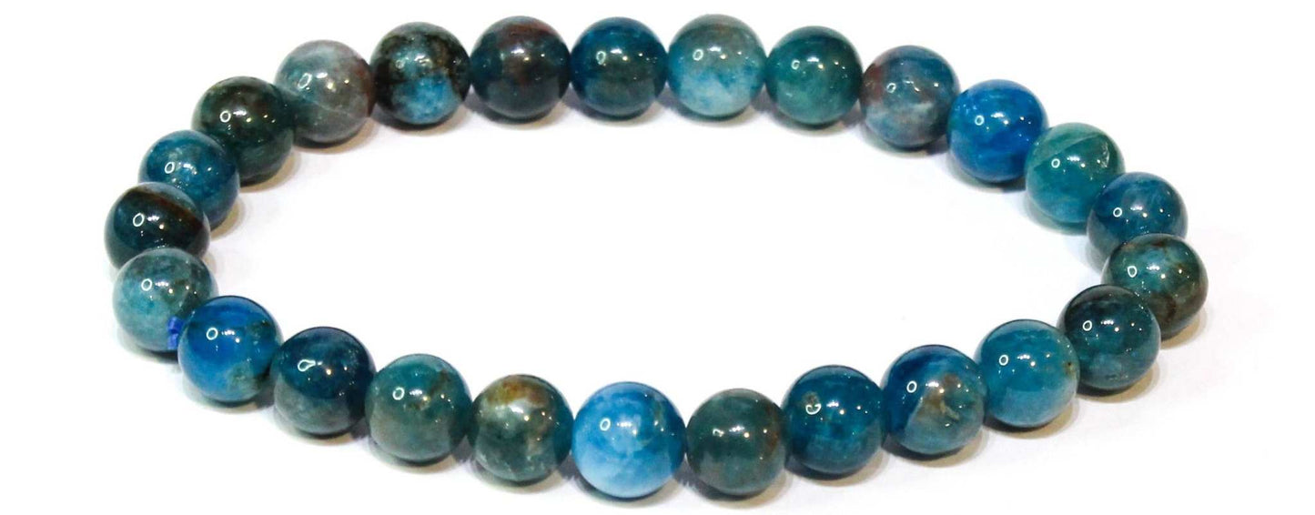Apatite Round Bead Bracelet - Motivated Progress