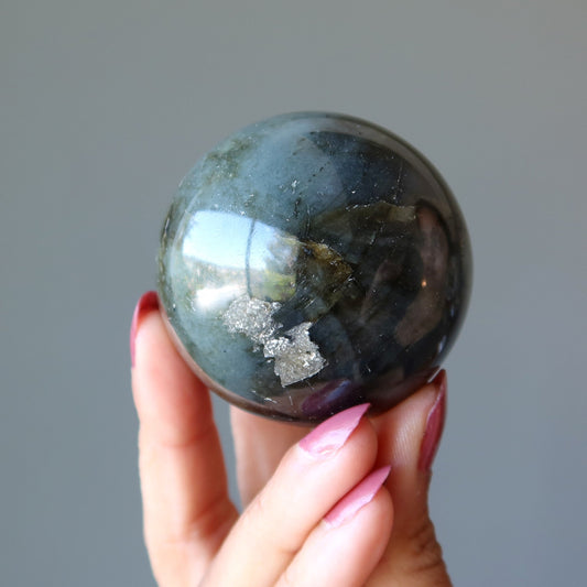 Labradorite Sphere All Thrills No Frills Crystal Ball