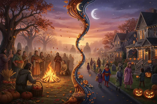 Shadows of the Veil: Unraveling Samhain and the Spirit of Halloween - Ethereal Essentials