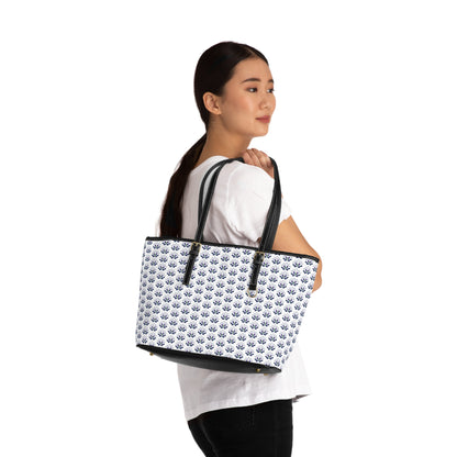 Ahh GoGo Wellness - PU Leather Shoulder Bag - White Lotus - White