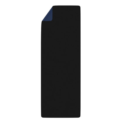 Yoga Mat - "Go With Your Flow" Blue Rubber Non-Slip Mat - Ahh GoGo Wellness