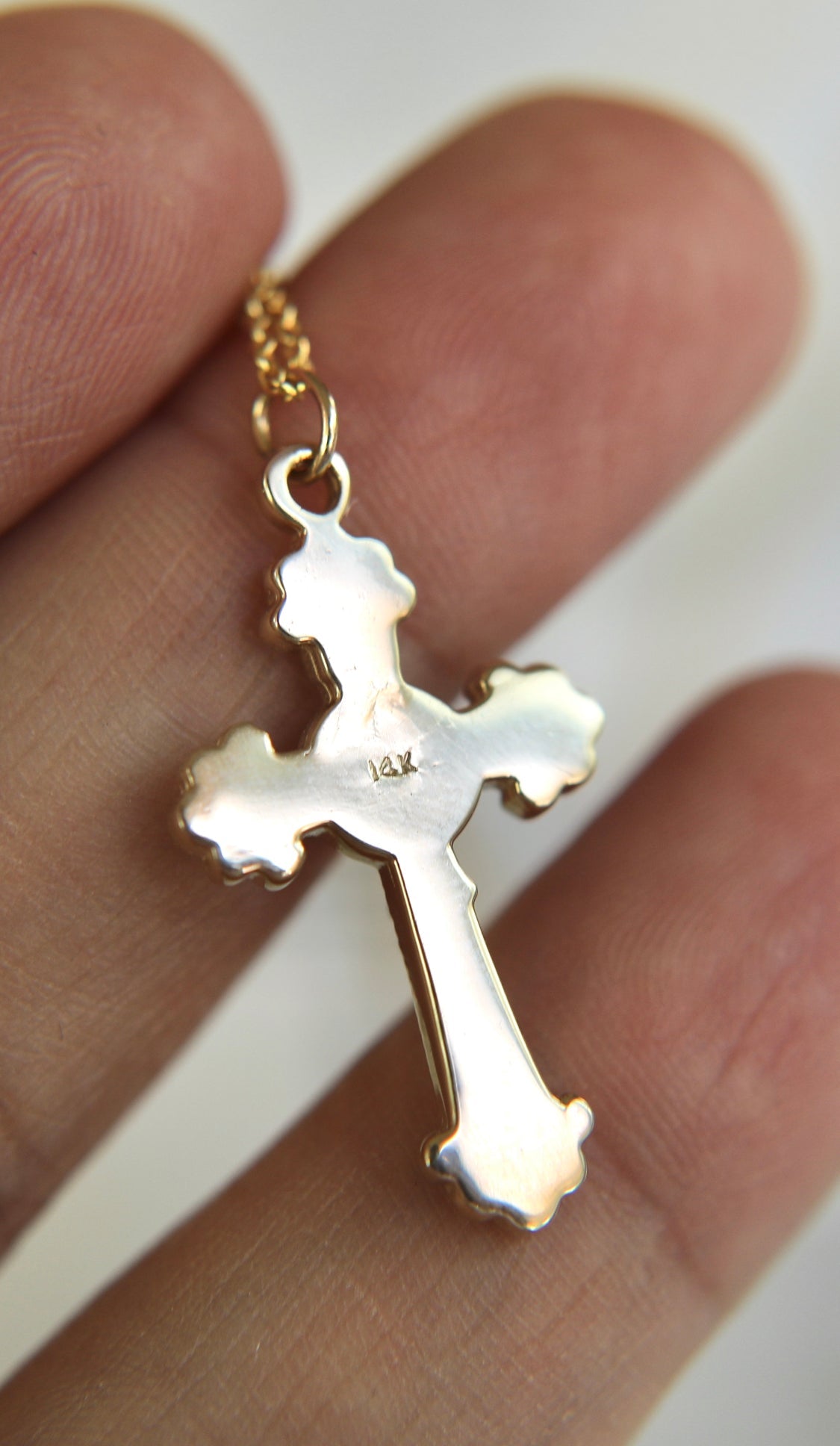 14k Gold Crucifix Necklace - Ethereal Essentials