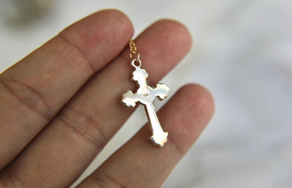 14k Gold Crucifix Necklace - Ethereal Essentials
