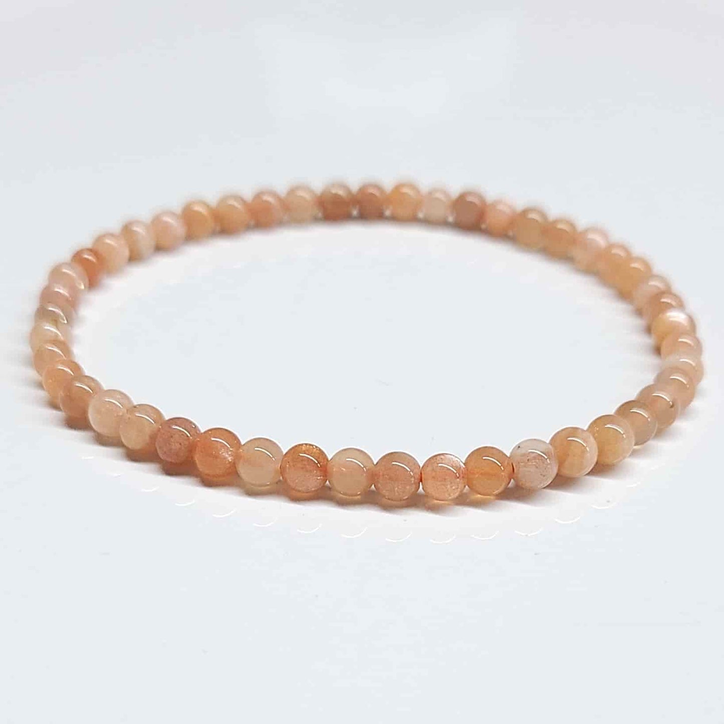 Moonstone Round Bead Bracelet - Traveler's Blessing