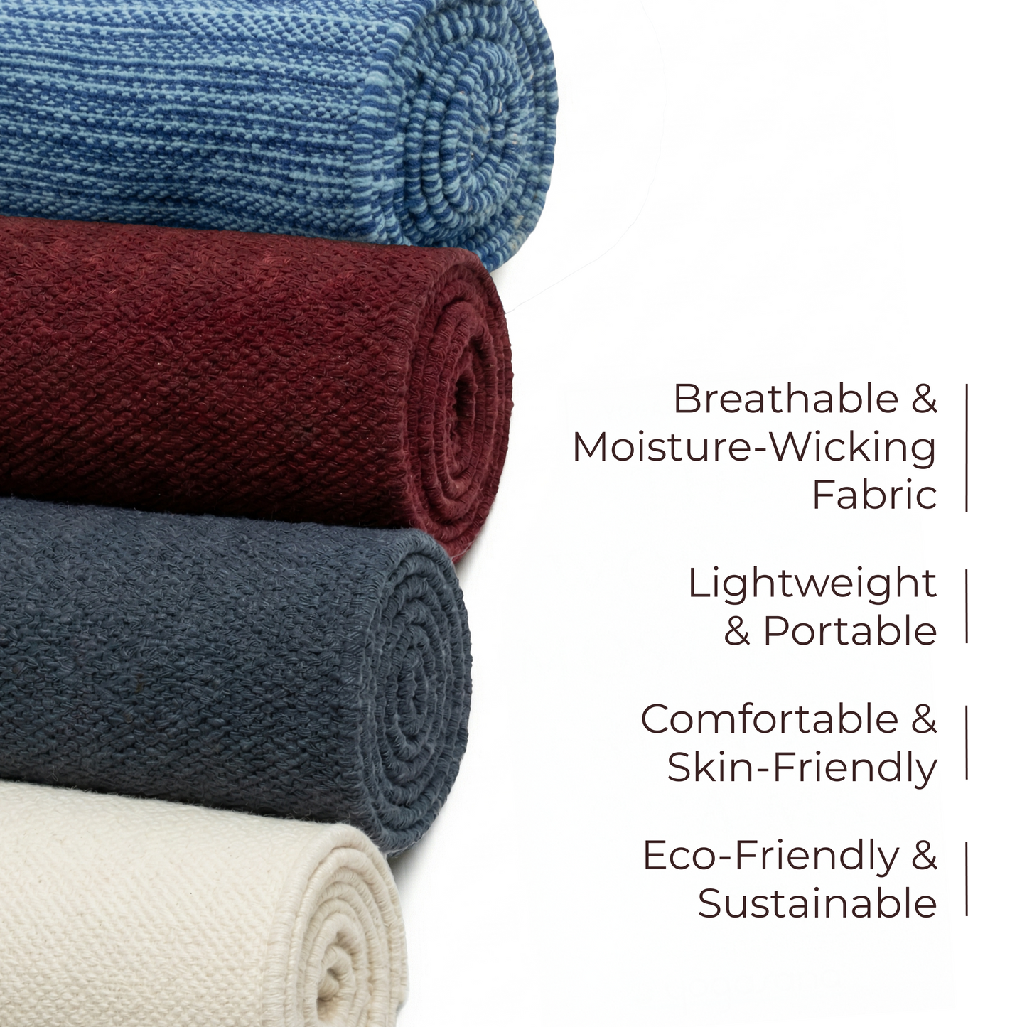 THE YOGI organic cotton yoga mat