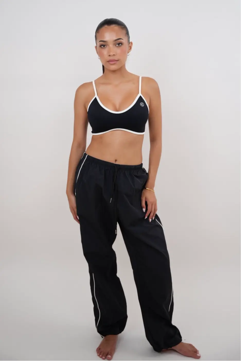 I Accept Change with Grace Black Versatile Relaxed Fit Pant - Fitness, Yoga KIMITH BRAND
