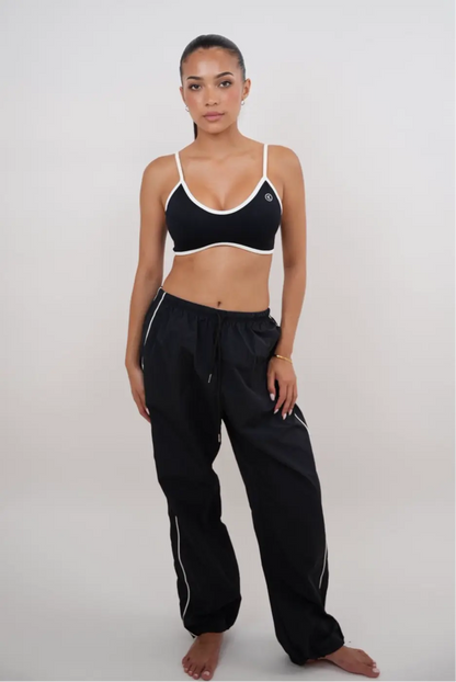 I Accept Change with Grace Black Versatile Relaxed Fit Pant - Fitness, Yoga KIMITH BRAND