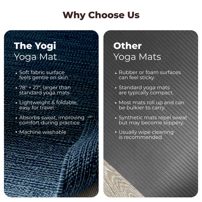 THE YOGI organic cotton yoga mat