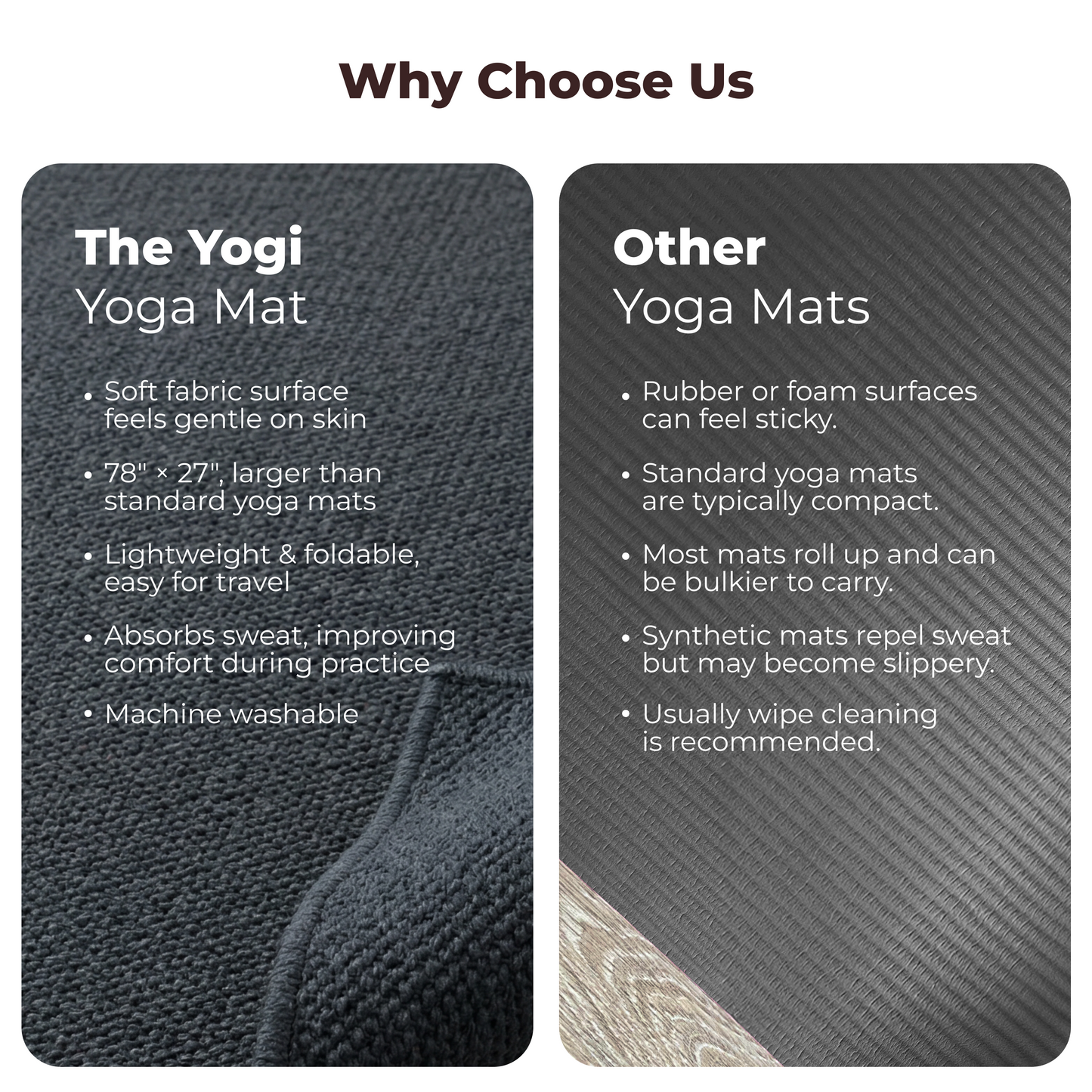 THE YOGI organic cotton yoga mat