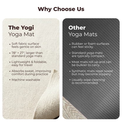 THE YOGI organic cotton yoga mat