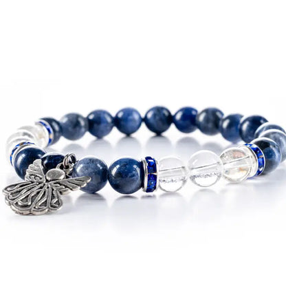 Serenity - Sodalite, Quartz & Angel Charm