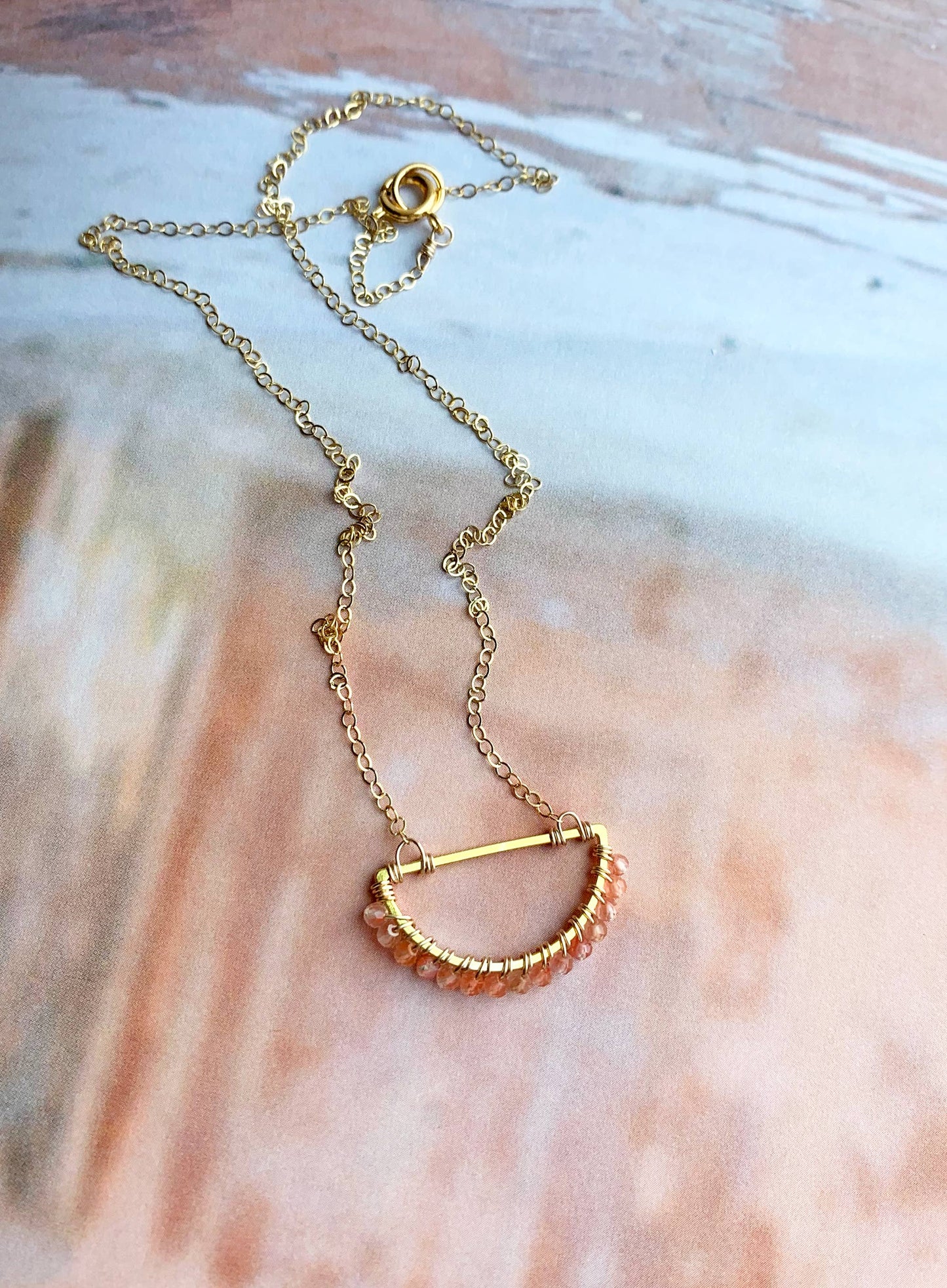 Sunstone Pendant Necklace