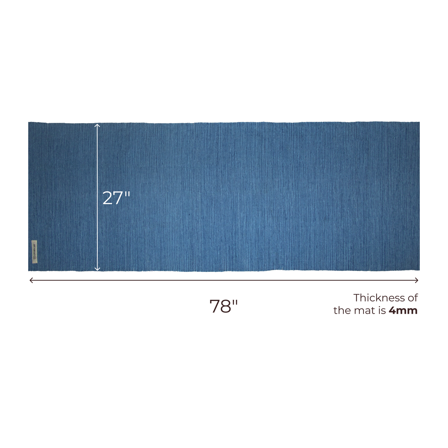 THE YOGI organic cotton yoga mat