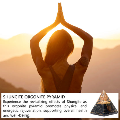 Selenite Orgonite Pyramid for Clarity, Emotional Healing, Spiritual Connection | Orgonite orgone pyramids with Copper Coil and Crystal Quartz for Chakra Protection (Selenite)