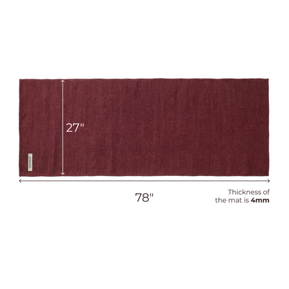 THE YOGI organic cotton yoga mat