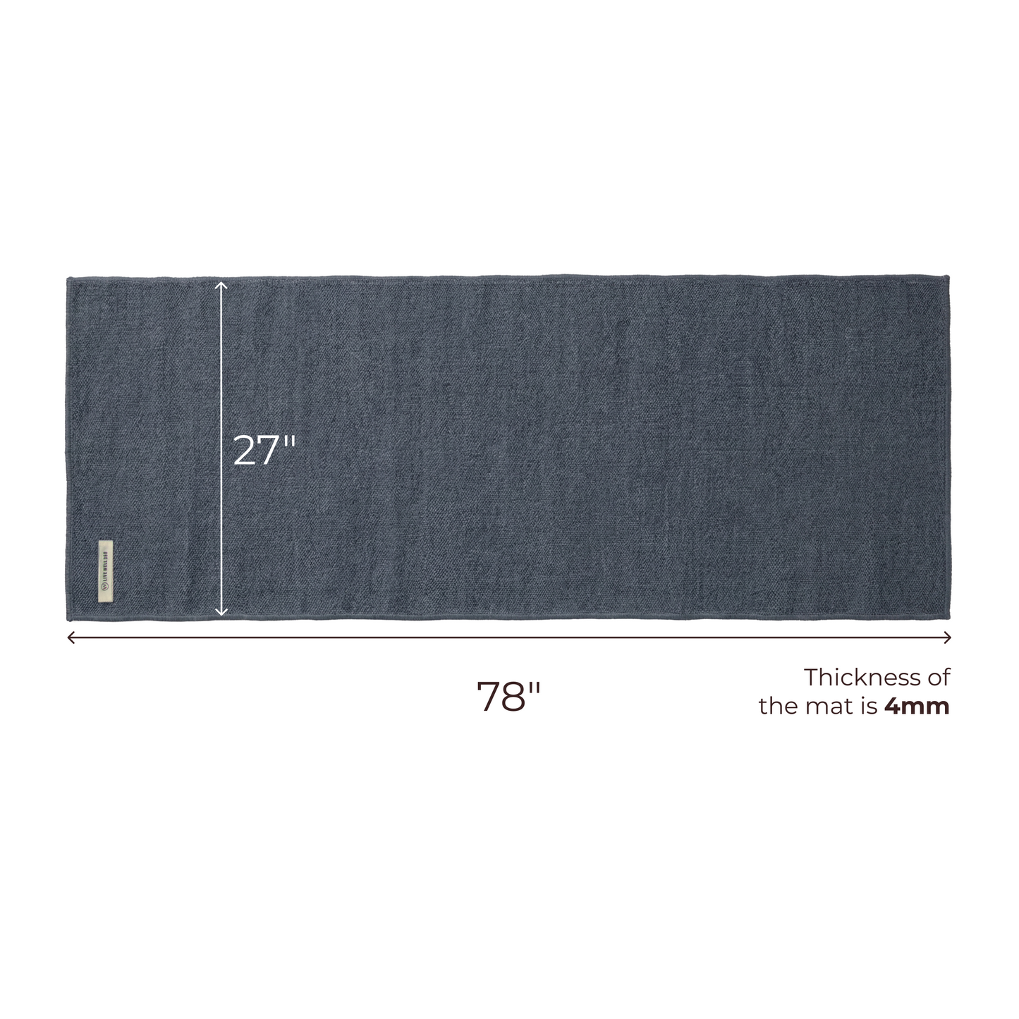 THE YOGI organic cotton yoga mat