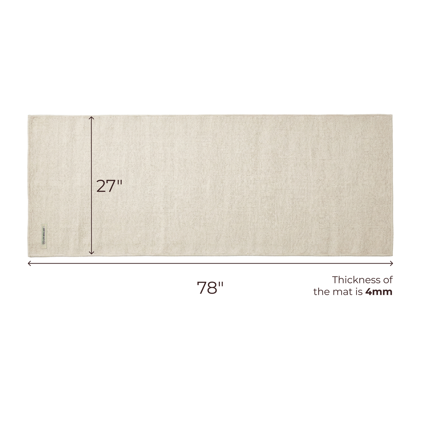 THE YOGI organic cotton yoga mat