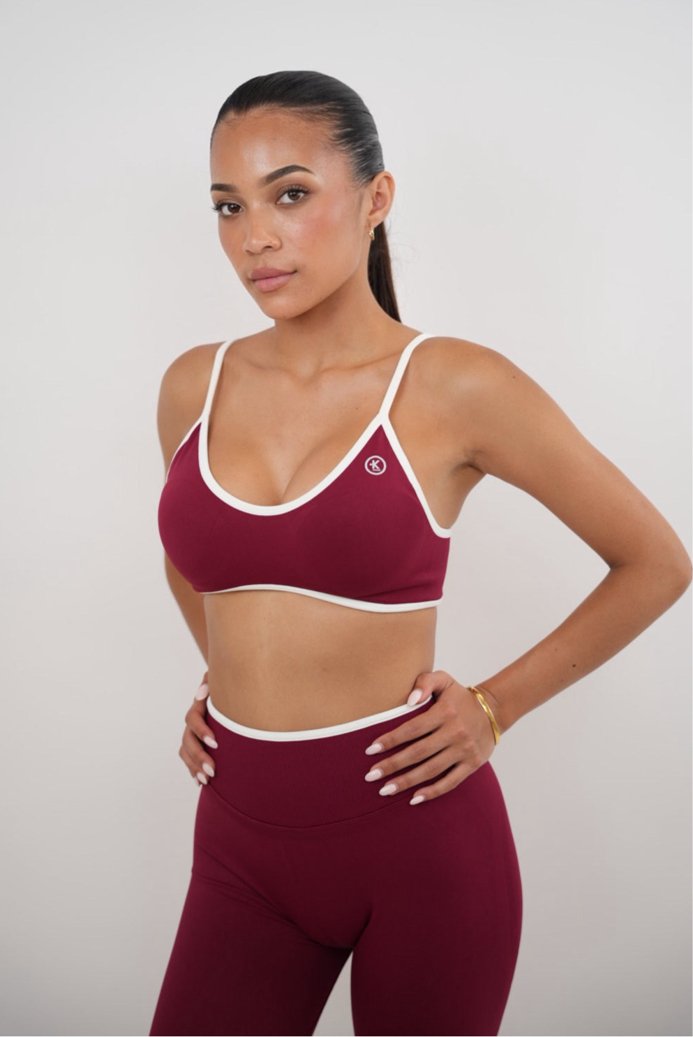 Passion is Power Red Sports Bra - Fitness, Yoga