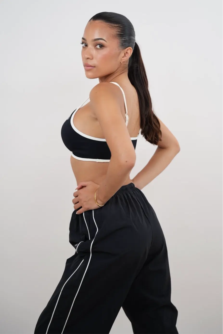I Accept Change with Grace Black Versatile Relaxed Fit Pant - Fitness, Yoga KIMITH BRAND