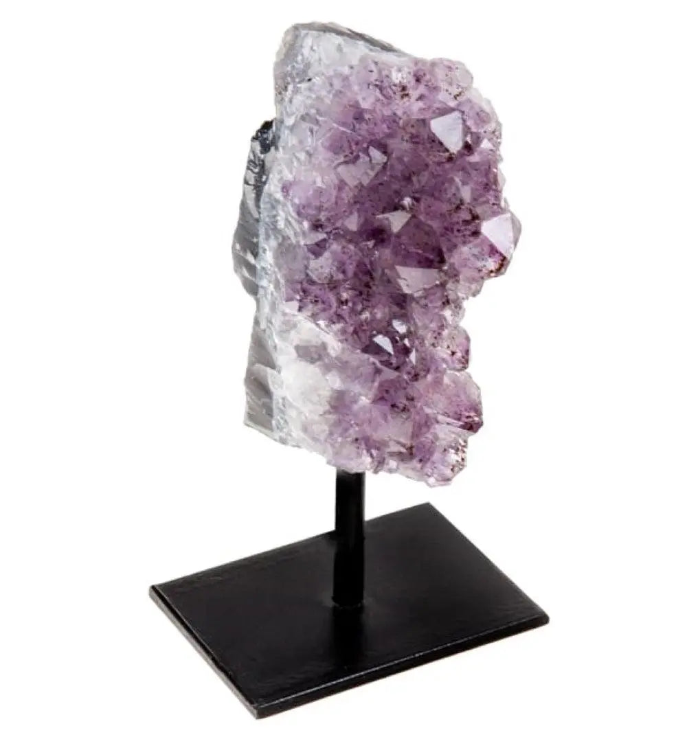 Natural Stones Display on Metal Base DC-Whyte Quartz