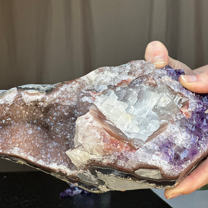 Amethyst centerpiece natural crystal stone
