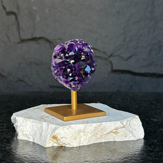 Natural amethyst geode galaxy crystal