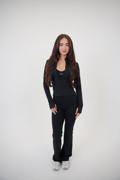 I Live in Luxury Black Perfect Fit Jacket - Fitness, Yoga