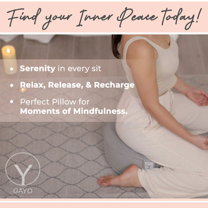 Premium Buckwheat Meditation and Yoga Cushion Gayo