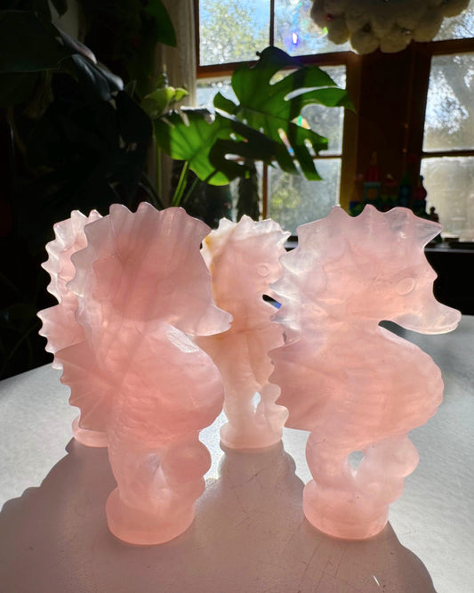 Rose Quartz Seahorse