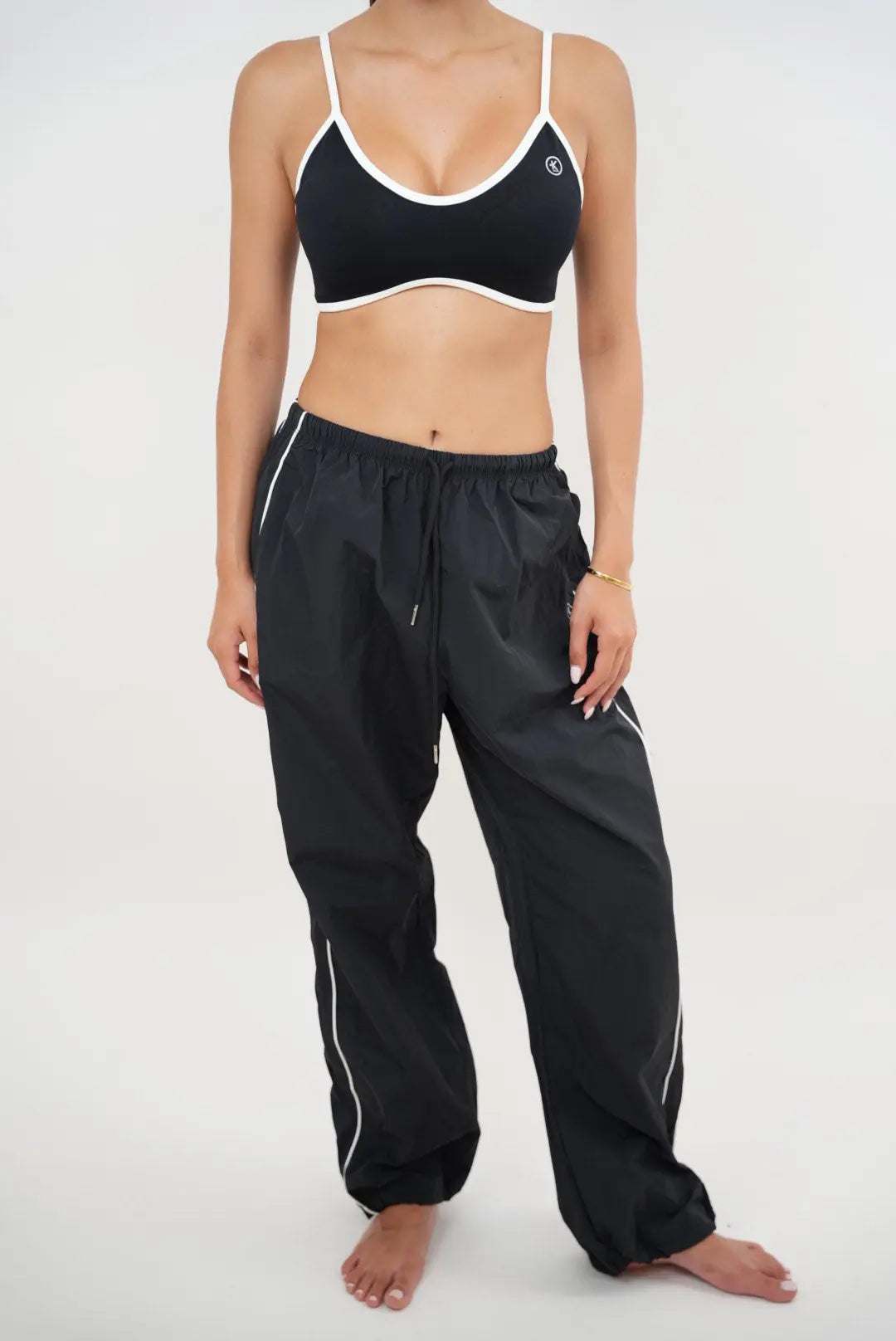 I Accept Change with Grace Black Versatile Relaxed Fit Pant - Fitness, Yoga KIMITH BRAND