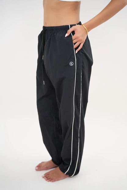 I Accept Change with Grace Black Versatile Relaxed Fit Pant - Fitness, Yoga KIMITH BRAND