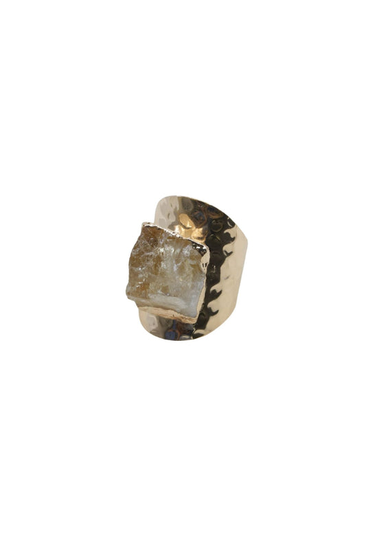 Citrine on a white background