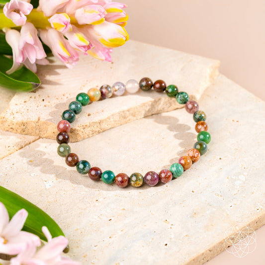 The Energy Bracelet - Indian Agate | 6mm