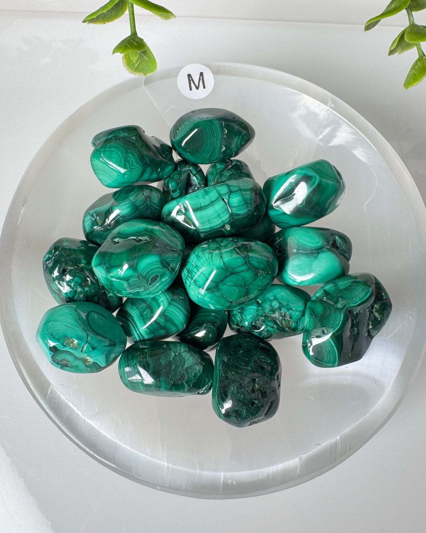 Malachite Tumble for Self-Transformation, 3 Size Options