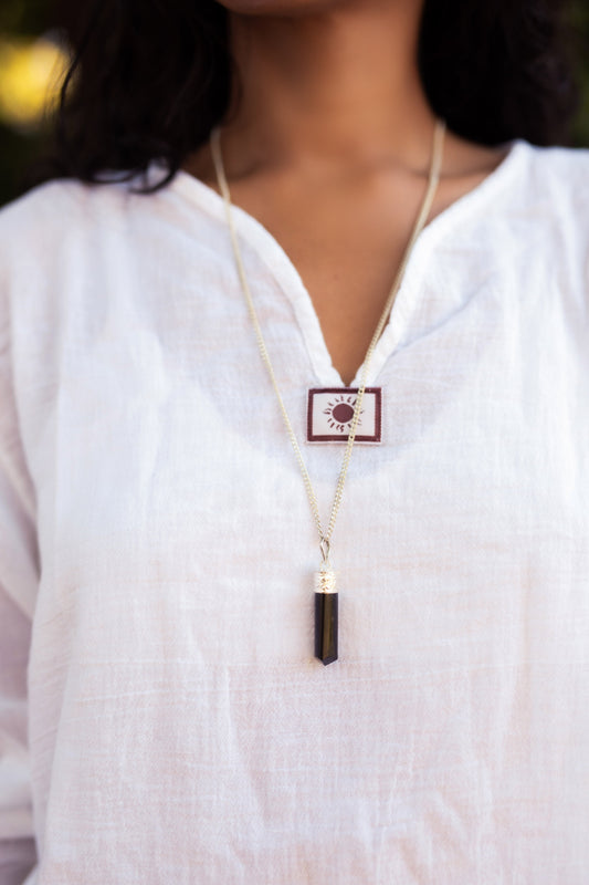 Black Tourmaline Protection Pendant