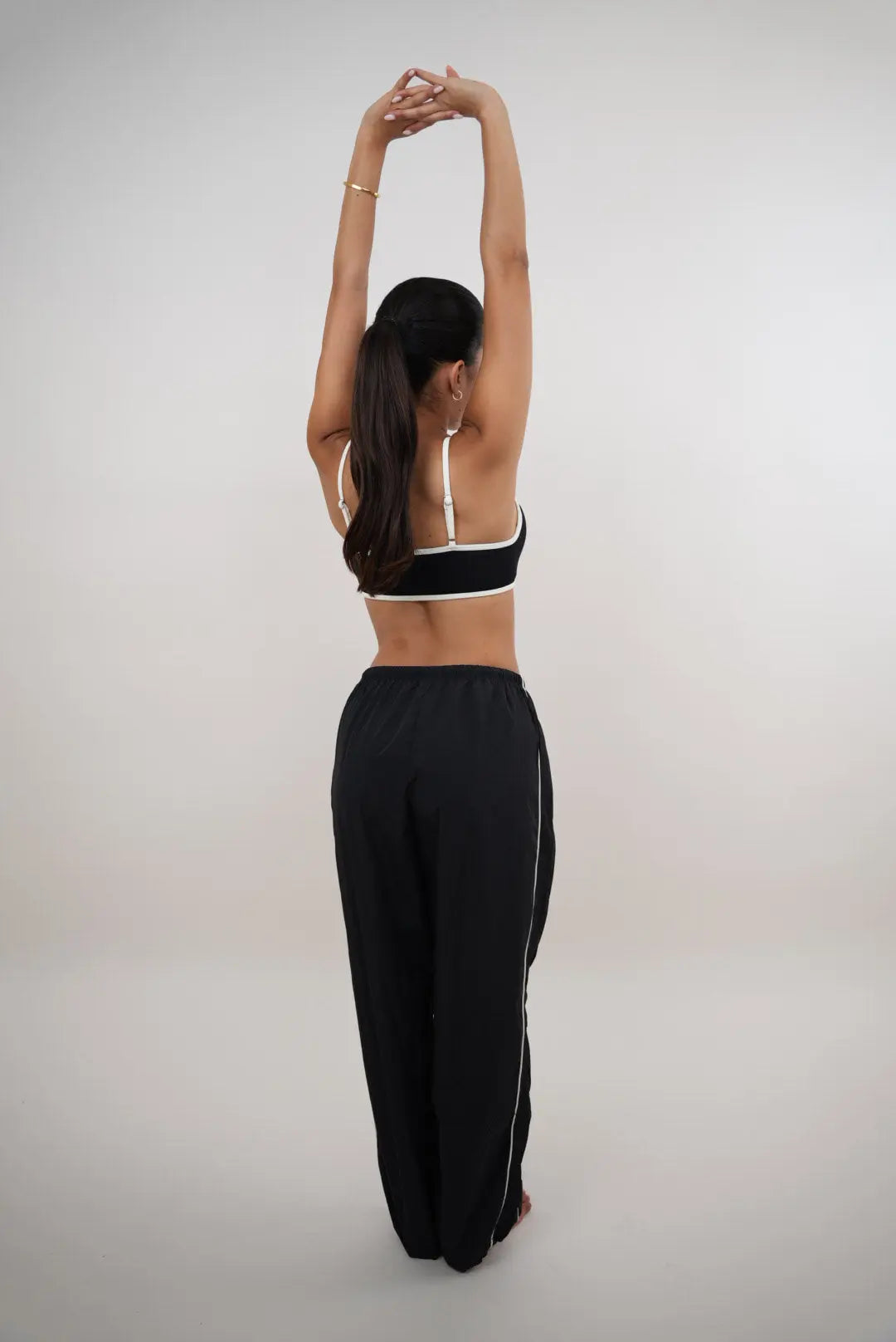 I Accept Change with Grace Black Versatile Relaxed Fit Pant - Fitness, Yoga KIMITH BRAND